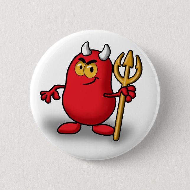 Devil Pinback Button (Front)