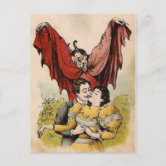 Vintage Victorian Devil Postcard | Zazzle