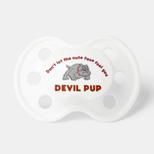 Devil Pup Pacifier (Front)