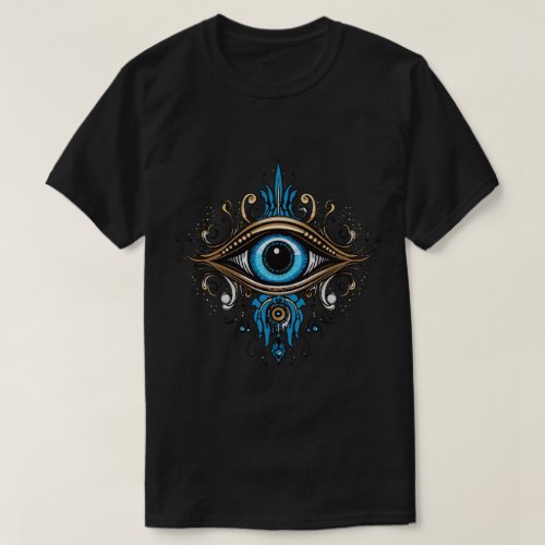 Devil Purple Eye Gold Edition T_Shirt