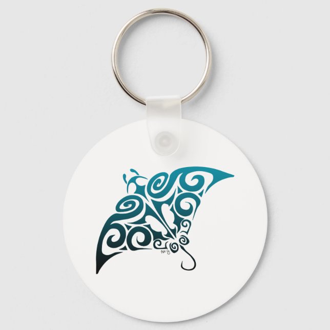 Devil Ray Keychain (Front)