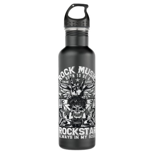 Devil Rock Punk Hard Rock Heavy Metal Stainless Steel Water Bottle