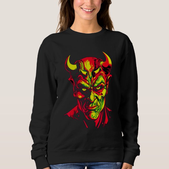 Devil Satanist Demon Hell Satan Sweatshirt (Front)