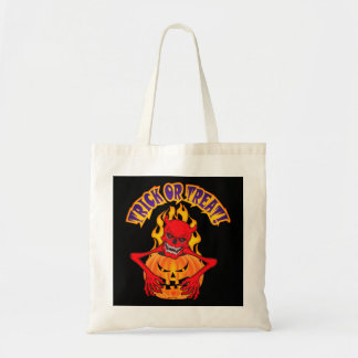Devil Skull Tote Bag