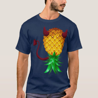 Devil Swinger Upside Down Pineapple T-Shirt