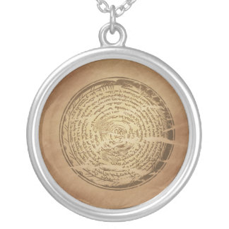 Devil Trap Assyrian Magic Charms Silver Plated Necklace