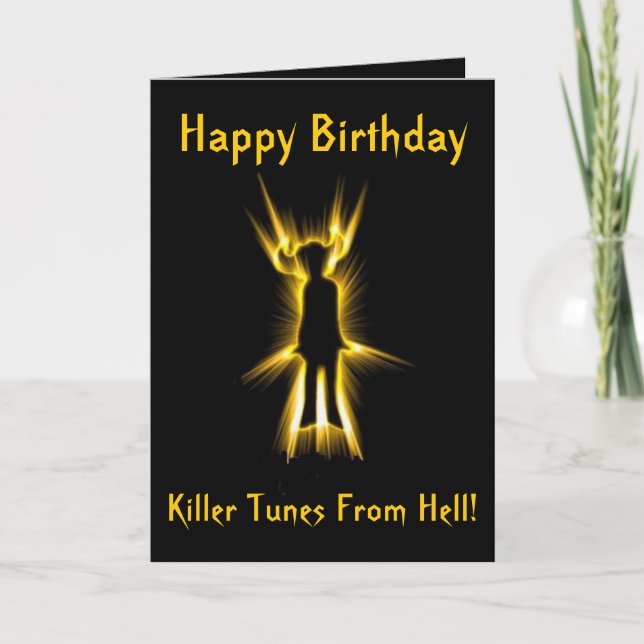 Devil Tunes! Birthday Card (Front)