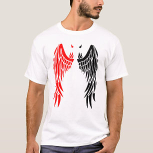 Devil Wings Horn In Red Back Of Demon T-Shirt