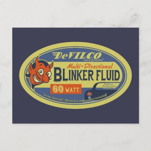 DeVilCo Blinker Fluid Postcard
