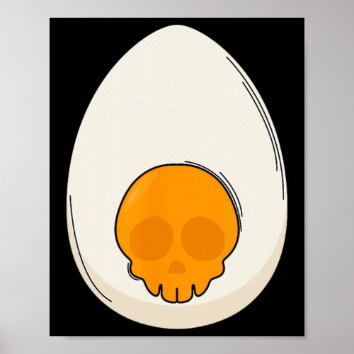 Deviled Egg Costume Devil Horns Halloween Love Egg Poster