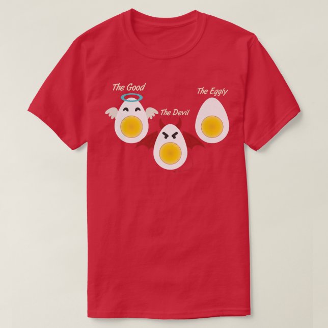 Deviled Egg Costume Funny Joke Halloween Love Eggs T-Shirt (Design Front)