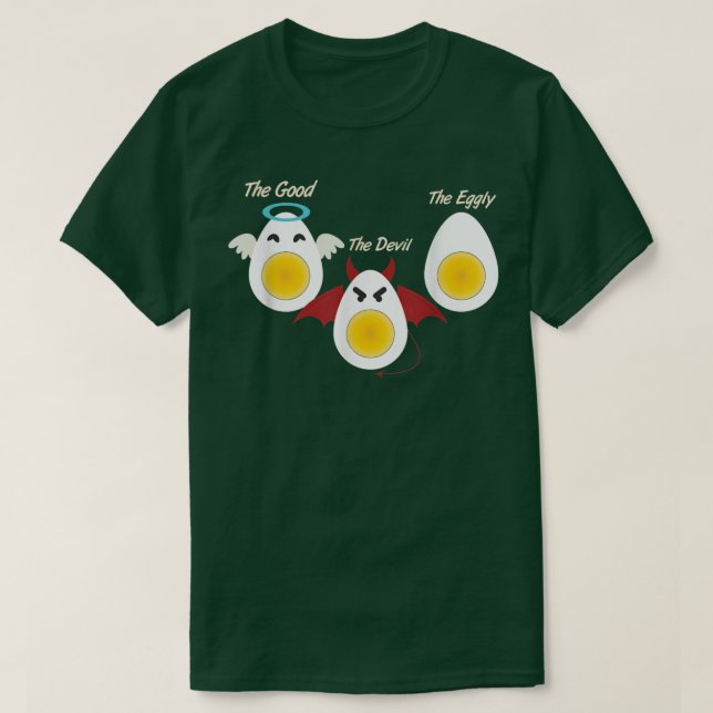 Deviled Egg Costume Funny Joke Halloween Love Eggs T-Shirt (Design Front)