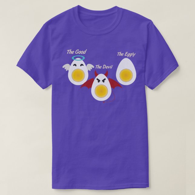 Deviled Egg Costume Funny Joke Halloween Love Eggs T-Shirt (Design Front)