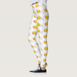 Deviled Egg Eggs Food Foodie Picnic Print Leggings<br><div class="desc">Leggings feature an original marker illustration of a row of delicious deviled eggs--a picnic food classic!</div>