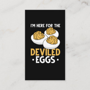 Deviled Egg Food Lover Funny Egg Humor Business Card