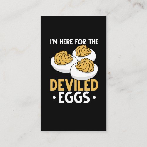 Deviled Egg Food Lover Funny Egg Humor Business Card