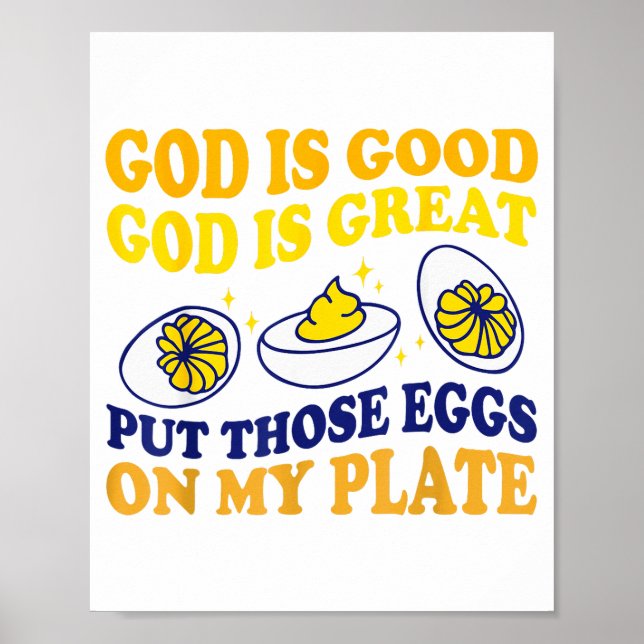 Deviled Egg Lover Funny Foodie Humor Apparel Uni-a Poster (Front)