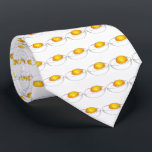 Deviled Egg Picnic Food Foodie Lunch Print Yellow Tie<br><div class="desc">Necktie features an original marker illustration of a classic picnic deviled egg. Great for your favorite foodie!

Don't see what you're looking for? Need help with customization? Click "contact this designer" to have something created just for you!</div>