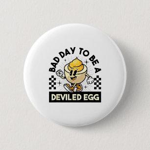 Deviled Egg Thanksgiving Eggs For Men Women Funny  Button