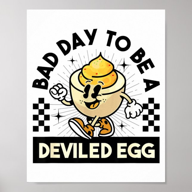 Deviled Egg Thanksgiving Eggs For Men Women Funny  Poster (Front)