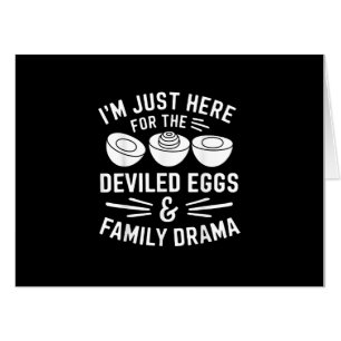 Deviled Eggs Family Drama Funny Foodie Gift Thanks Card