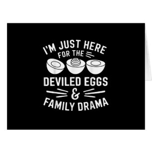 Deviled Eggs Family Drama Funny Foodie Gift Thanks Cards