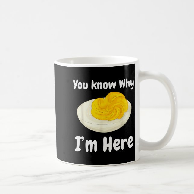 Deviled Eggs You Know Why I’m Here Thanksgiving Fo Coffee Mug (Right)
