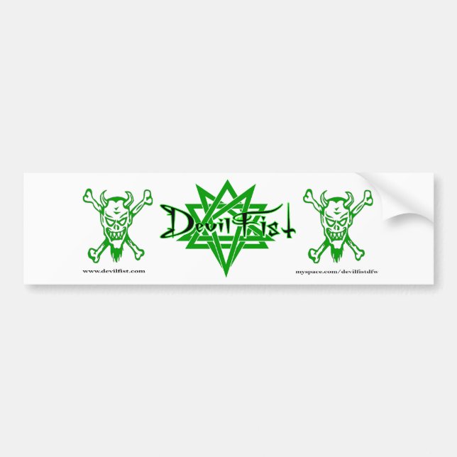 DevilFist Bumper Sticker (Front)