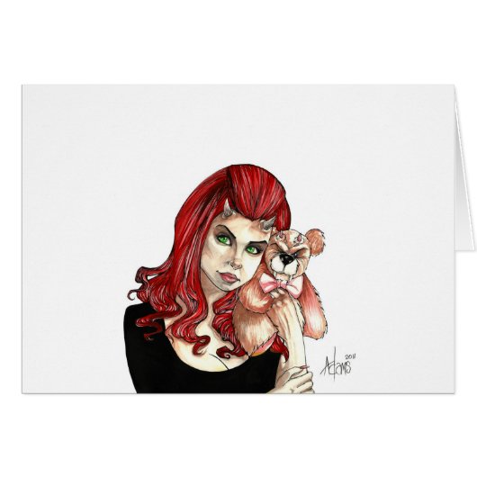 DevilGirl and her Teddy Cards (Front Horizontal)