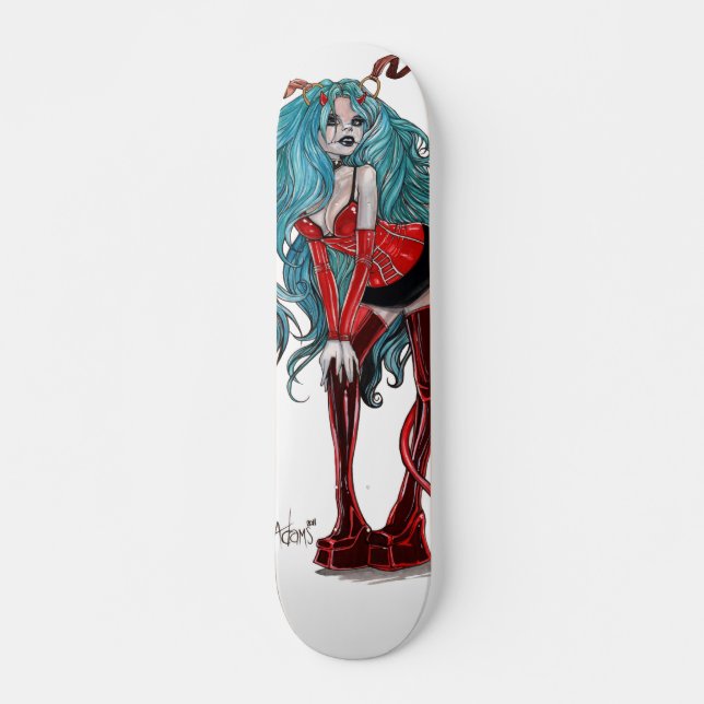 DevilGirl pinup Skateboard Deck (Front)