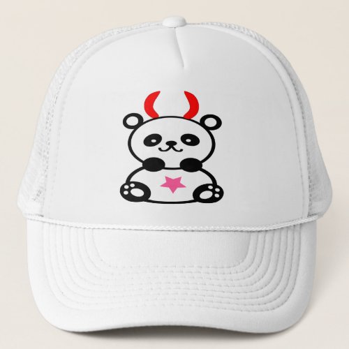 ââDevilish Cute Baby_Panda Trucker Hatââª Trucker Hat