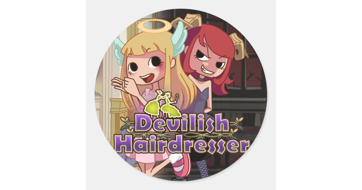 Devilish Hairdresser Stickers Zazzle Com