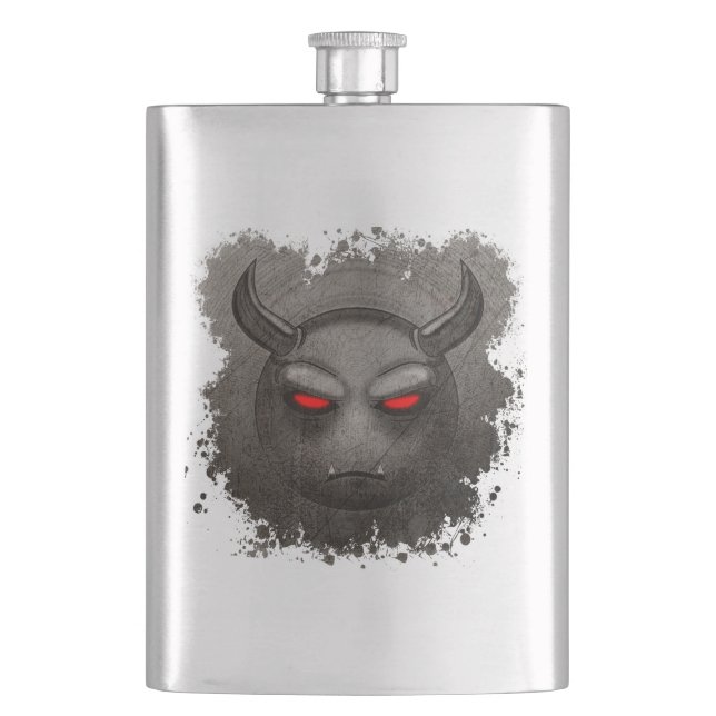 Devilmoji Vintage Blade Flask (Front)