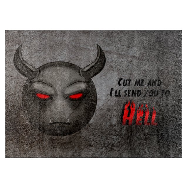 Devilmoji Vintage Cutting Board (Front)