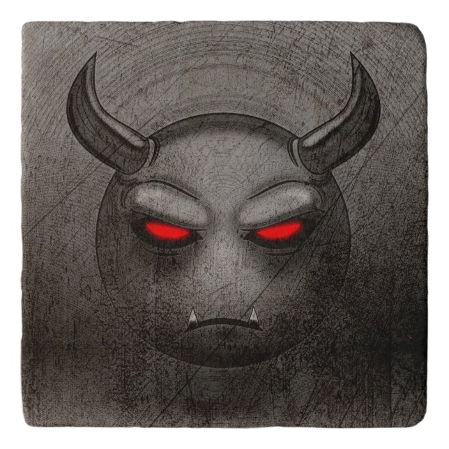 Devilmoji Vintage Subdish Trivet (Front)