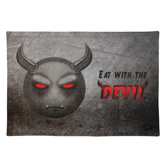 Devilmoji Vintage Table Set Cloth Placemat (Front)