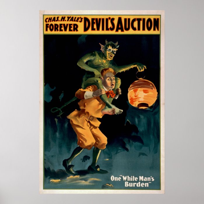 DEVIL'S AUCTION Play Act VAUDEVILLE Poster