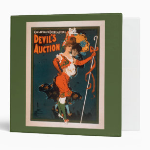 Devil's Auction Woman in Costume Theatre 2 3 Ring Binder