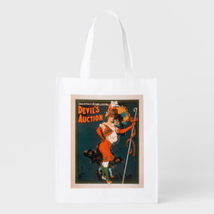 Devil's Auction Woman in Costume Theatre 2 Grocery Bag
