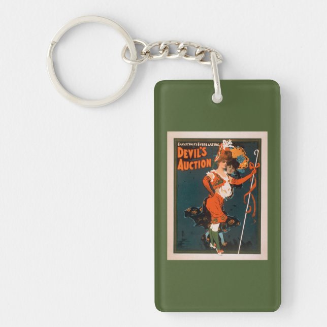 Devil's Auction Woman in Costume Theatre 2 Keychain (Front)