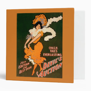 Devil's Auction Woman in Costume Theatre 3 Ring Binder