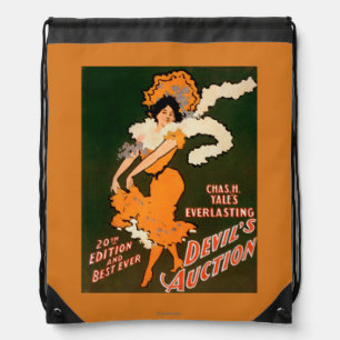 Devil's Auction Woman in Costume Theatre Drawstring Bag