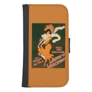 Devil's Auction Woman in Costume Theatre Wallet Phone Case For Samsung Galaxy S4