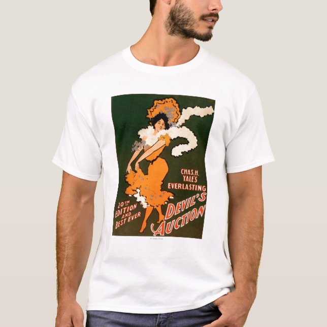 Devil's Auction Woman in Costume Theatre T-Shirt (Front)