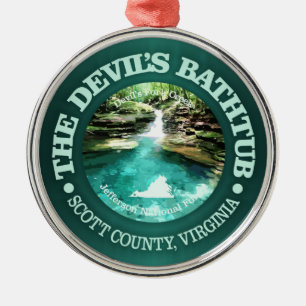 Devils Bathtub (Va) Metal Ornament