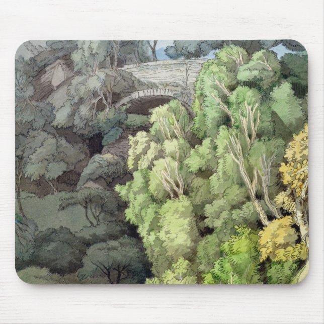 Devil's Bridge, 1810 (w/c with pen & ink over grap Mouse Pad (Front)