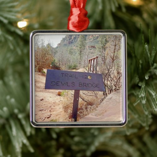 Devils Bridge Sedona Arizona Metal Ornament