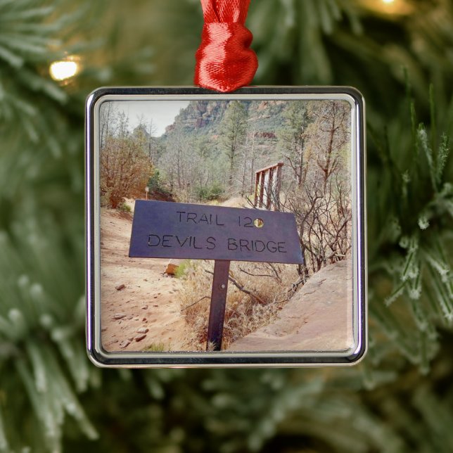 Devils Bridge Sedona Arizona Metal Ornament (Tree)