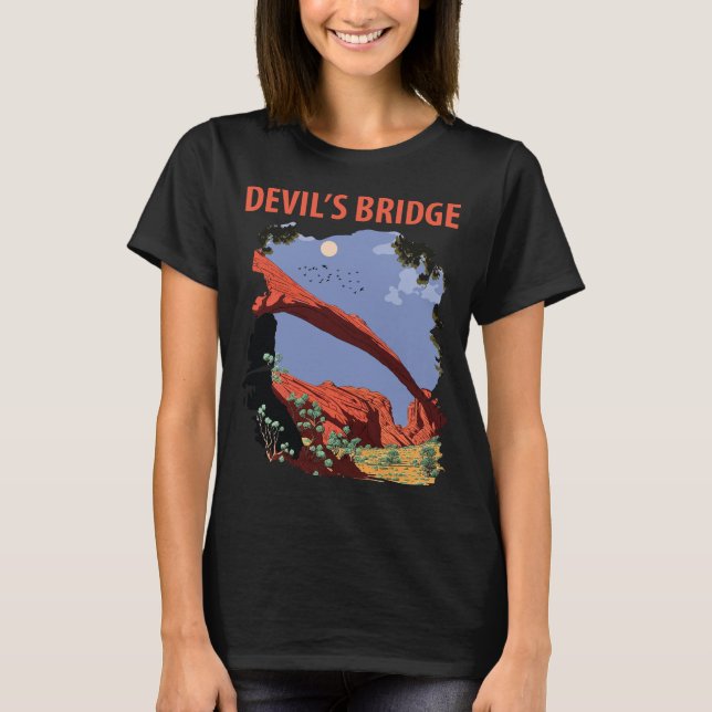 Devil's Bridge Sedona Red Rock Travel T-Shirt (Front)
