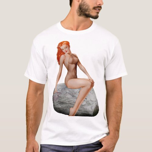 Devils Court Retro Pin_up swimsuit girl Tee